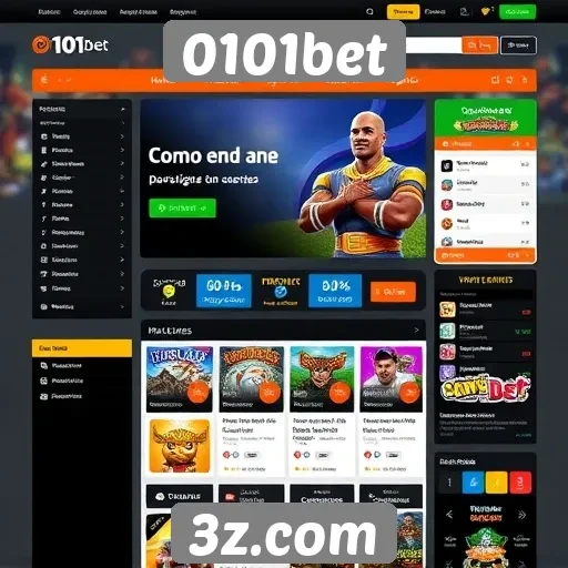 Interface de usuário do site 0101bet é intuitiva